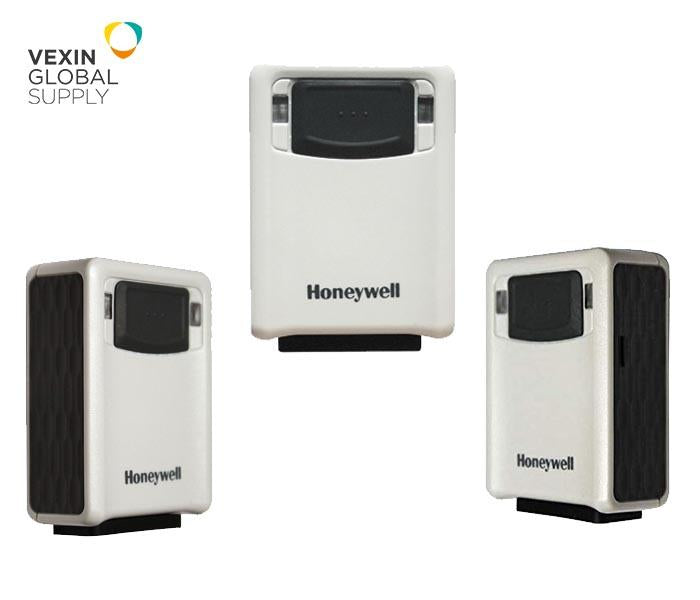 No. Parte 3320G-4 Escáner fijo 2D marca Honeywell escáner: 1D, PDF417, 2D escáner color marfil (3320g-4) RS232/USB/KBW. Modelo Vuquest 3320g
